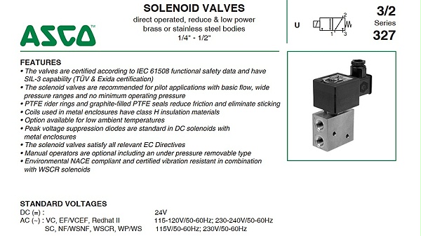 asco电磁阀327系列wsnf8327b012-图1